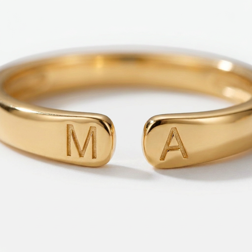 Bague Double Initiales